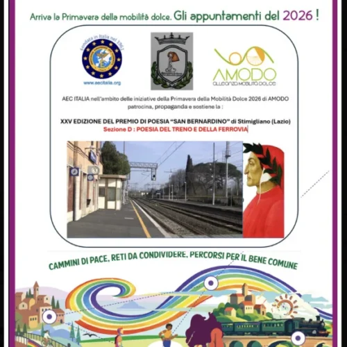 24 maggio – Premio di Poesia di Stimigliano (RI) dedicato al treno e alla ferrovia