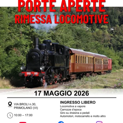 Rimessa locomotive di Primolano aperta per la Giornata Ferrovie delle Meraviglie 2026
